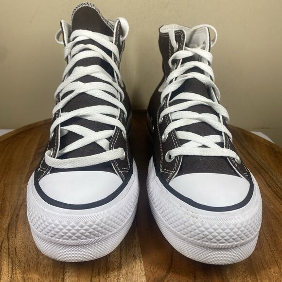 Converse Chuck Taylor All Star High Womens Brown And White Size 8 High Top Shoes - Picture 3 of 9